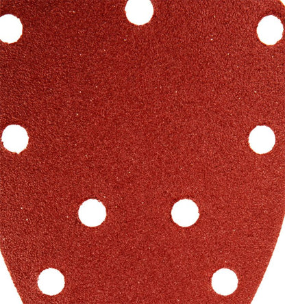 Velcro-slibepapir til delta-slibemaskine GRAPHITE 140 x 140 x 80 mm kornstørrelse K100, 5 stk.