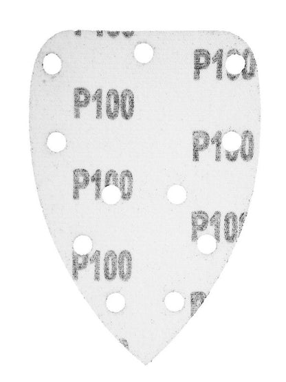 Velcro-slibepapir til delta-slibemaskine GRAPHITE 140 x 140 x 80 mm kornstørrelse K100, 5 stk.