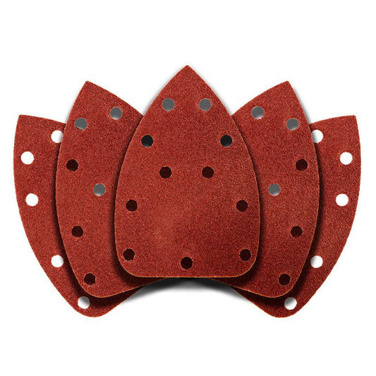 Velcro slibepapir til delta slibemaskine GRAPHITE 140 x 140 x 80 mm kornstørrelse K60, 5 stk.