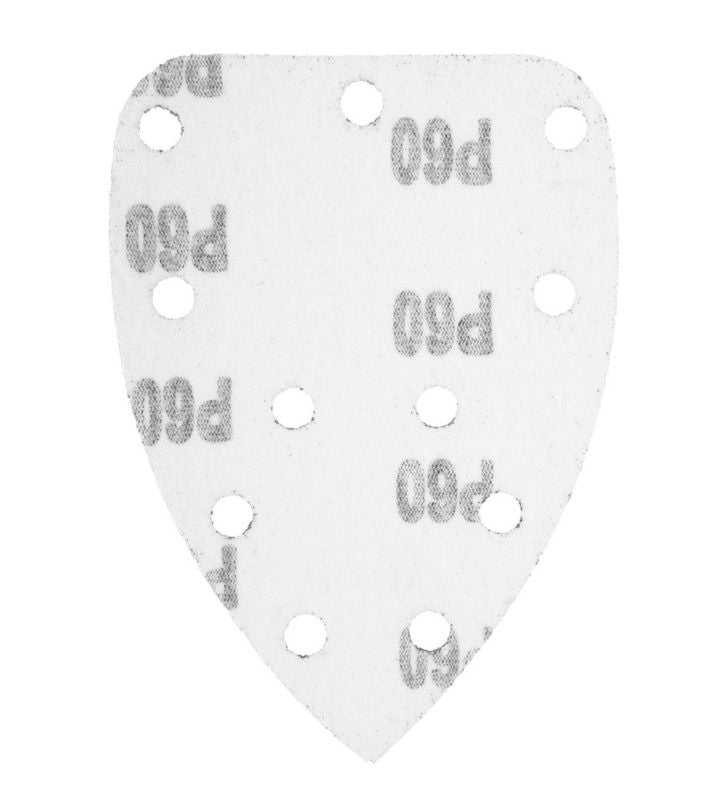 Velcro slibepapir til delta slibemaskine GRAPHITE 140 x 140 x 80 mm kornstørrelse K60, 5 stk.
