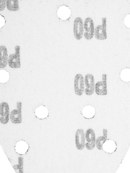 Velcro slibepapir til delta slibemaskine GRAPHITE 140 x 140 x 80 mm kornstørrelse K60, 5 stk.