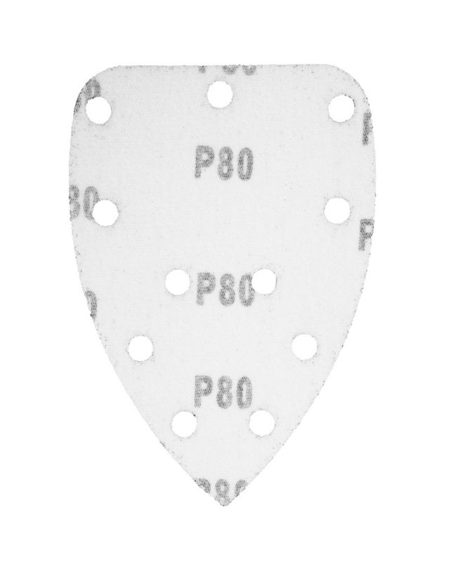 Velcro slibepapir til delta-sliber GRAPHITE 140 x 140 x 80 mm kornstørrelse K80, 5 stk.
