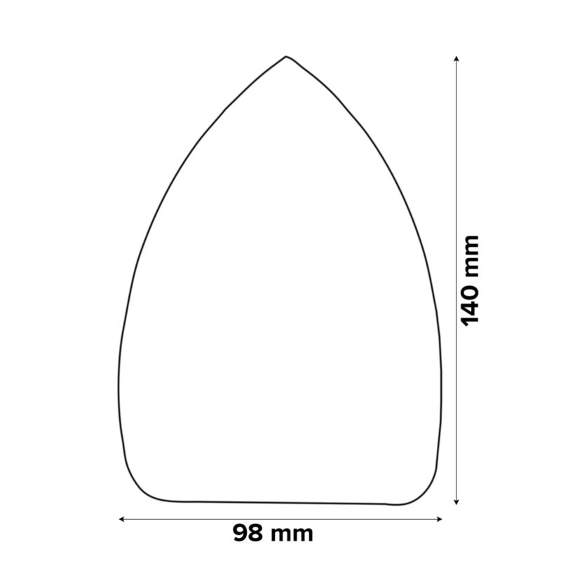 Universal slibepapir 140 x 98 mm med velcro, mix 10 stk.