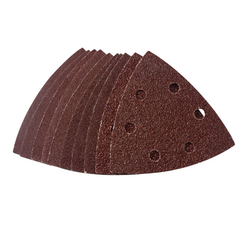 Universal slibepapir 93 mm med velcro, strygejern-form, mix, 10 stk.