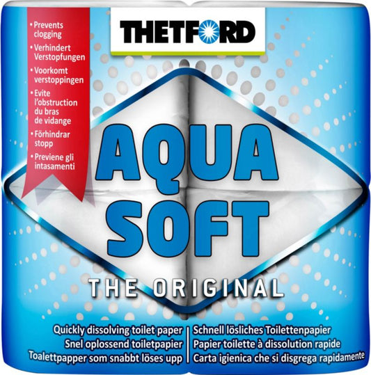 Aqua Soft toiletpapir 4 stk.