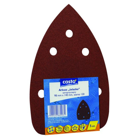 MacAllister strygepapir 98 x 140 mm A21 P120, 5 stk.