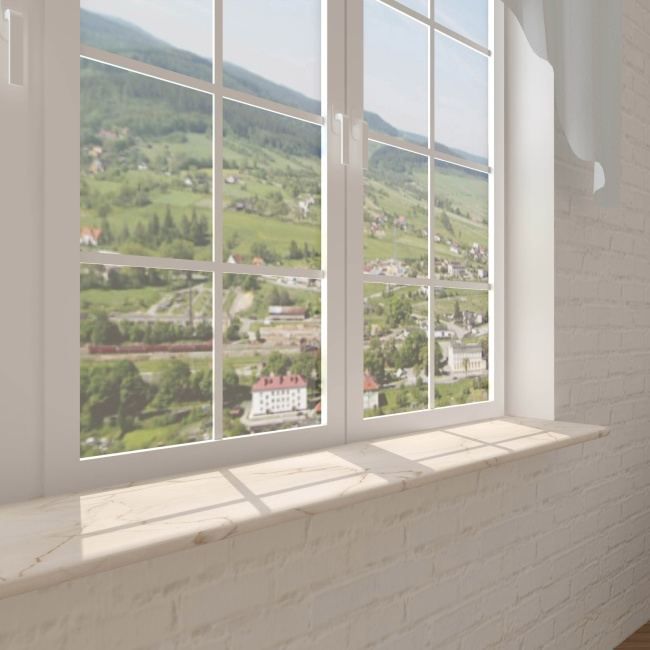 Indvendig vindueskarm Biuro Styl 305 x 30 x 2,8 cm helvetios white