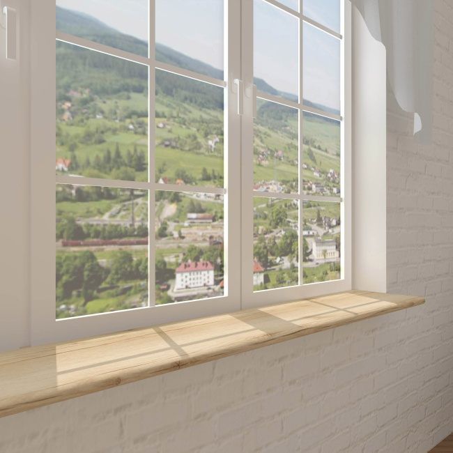 Indvendig vindueskarm Biuro Styl 420 x 30 x 2,8 cm i hampton-eg