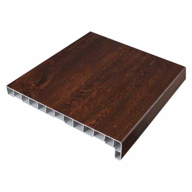 Indvendig Vindueskarm PVC 25x126 cm Valnød