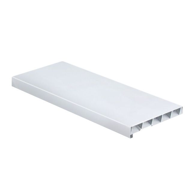 Indvendig PVC‑vindueskarm Form 25 x 186 cm hvid
