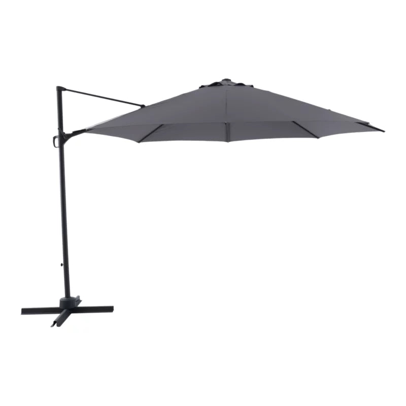 Parasol Brindisi Ø350 cm Antracitgrå