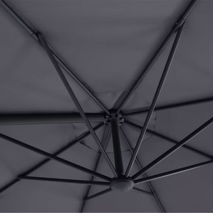 Parasol Brindisi Ø350 cm Antracitgrå