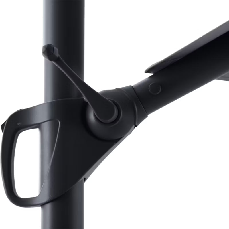 Parasol Brindisi Ø350 cm Antracitgrå