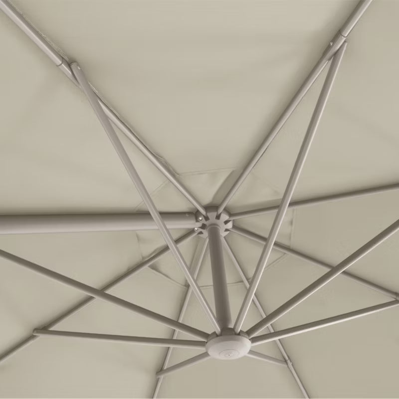 Parasol Brindisi Rund Ø350 cm Lysegrå