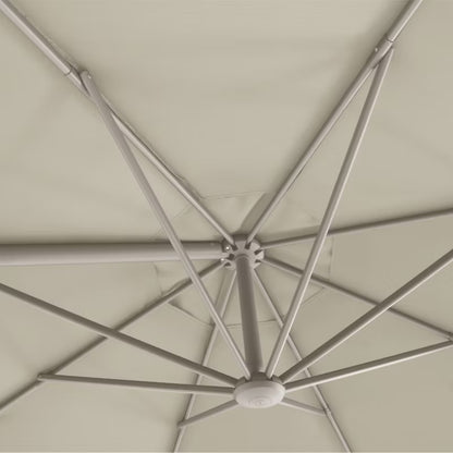 Parasol Brindisi Rund Ø350 cm Lysegrå