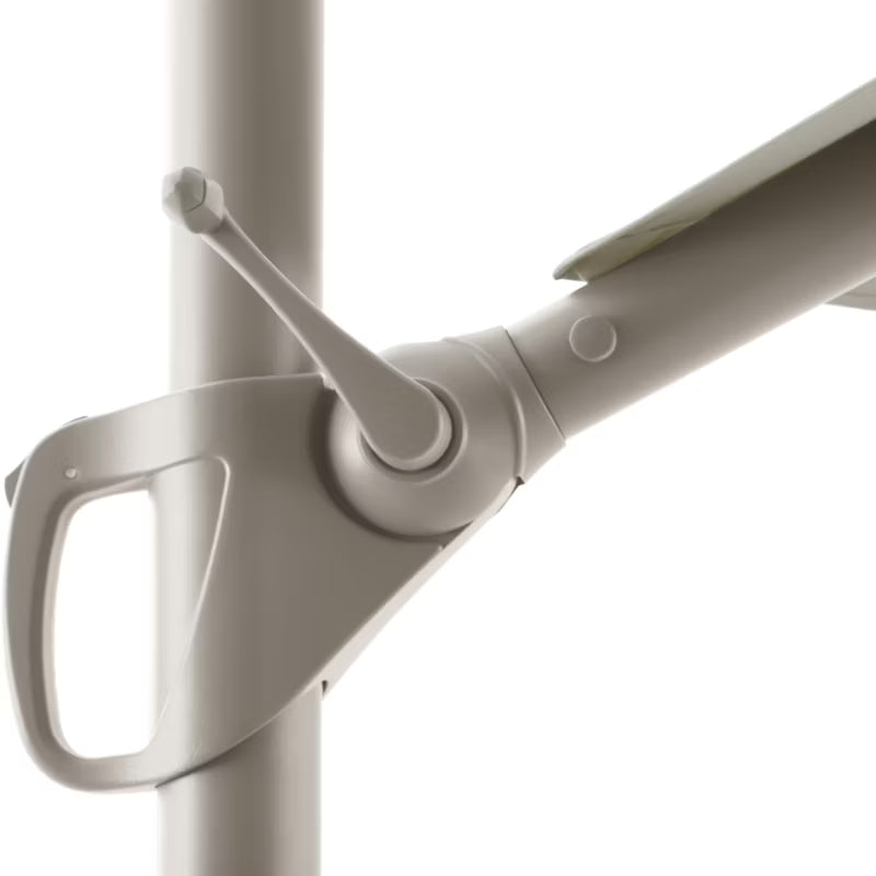 Parasol Brindisi Rund Ø350 cm Lysegrå