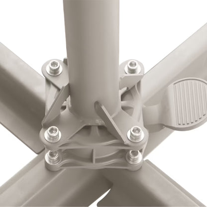 Parasol Brindisi Rund Ø350 cm Lysegrå