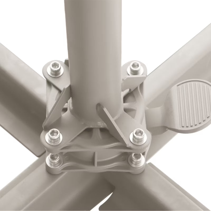 Parasol Brindisi Rund Ø350 cm Lysegrå