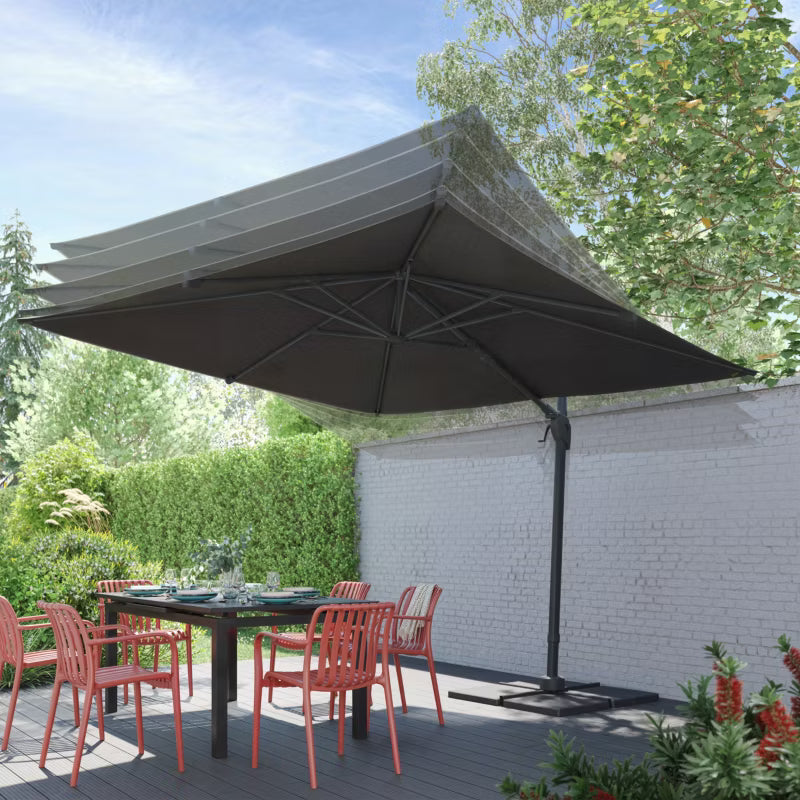 Parasol Corby 3x3 m Antracit
