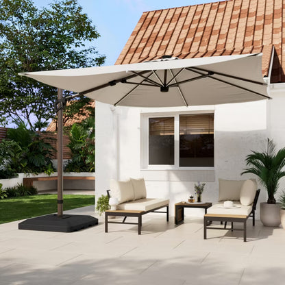 Parasol Corby 3x3 m LED Trælook