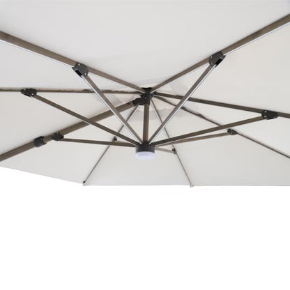 Parasol Corby 3x3 m LED Trælook