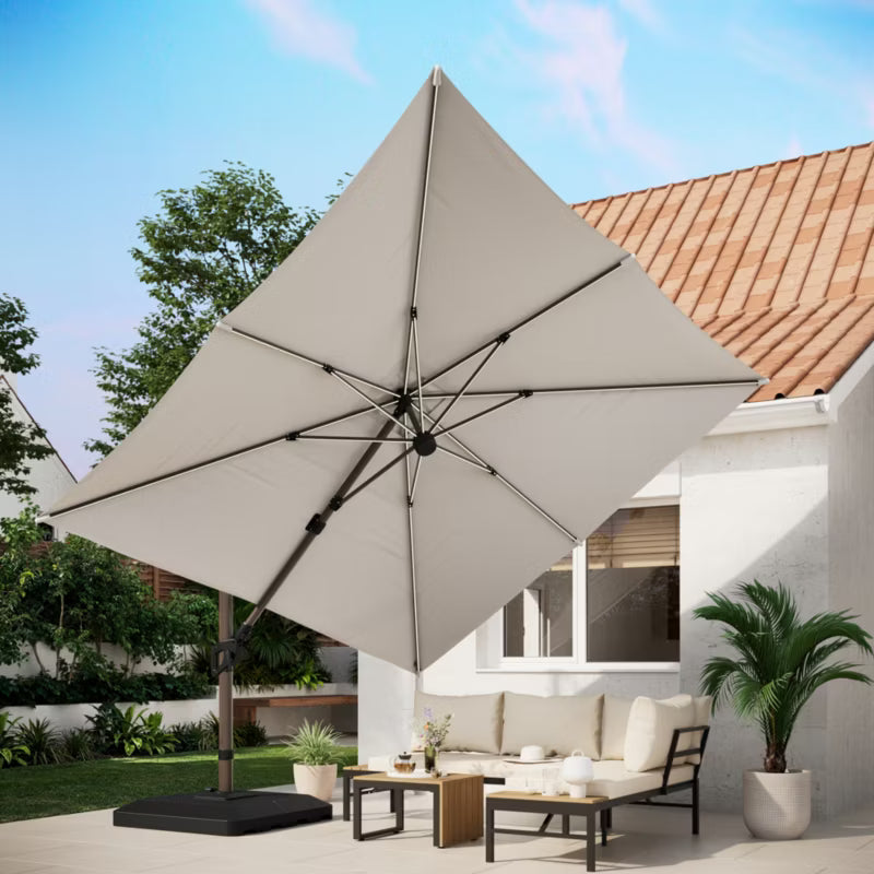 Parasol Corby 3x3 m LED Trælook