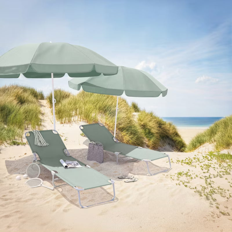 Parasol Curacao 180 cm Blå