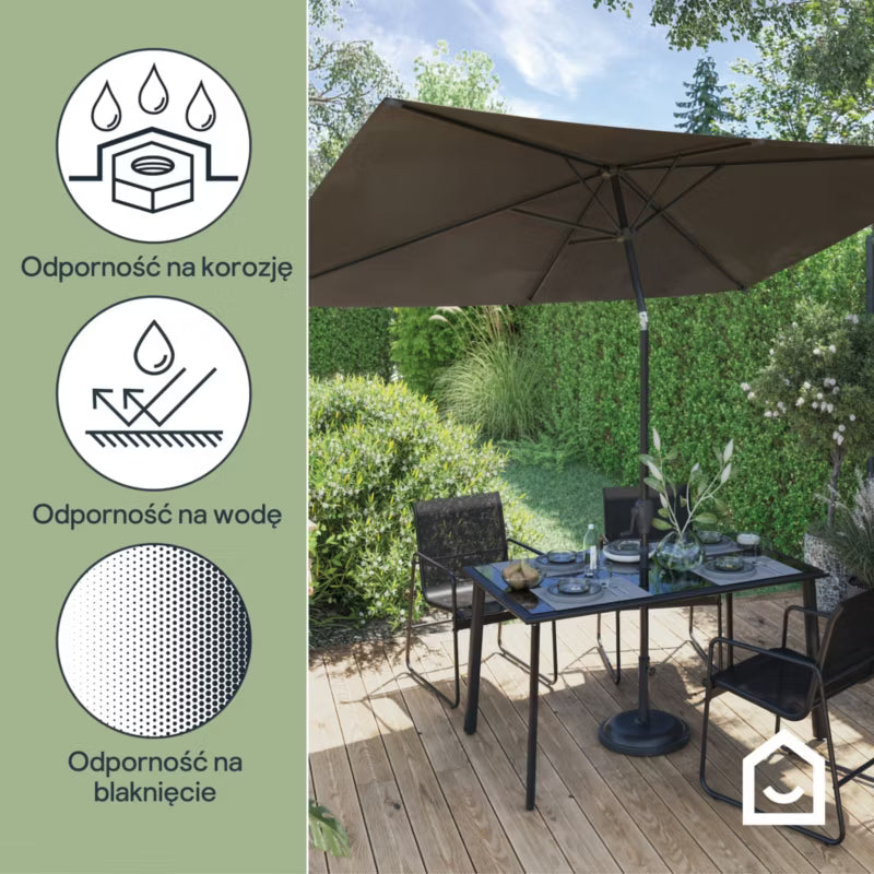 Parasol Kasane 2x3 m Antracit