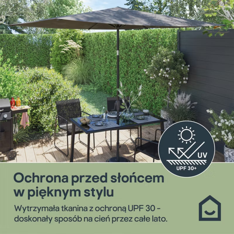 Parasol Kasane 2x3 m Antracit