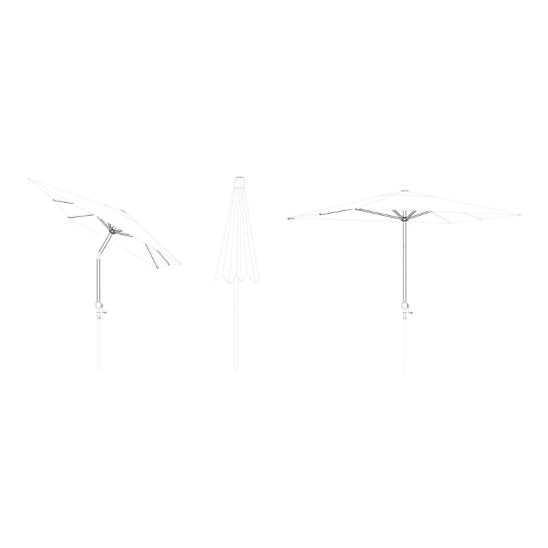 Parasol Kasane 2x3 m Antracit
