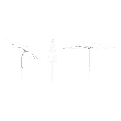 Parasol Kasane 2x3 m Antracit