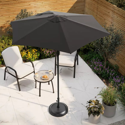 Parasol Kasane Rund 200 cm Antracit