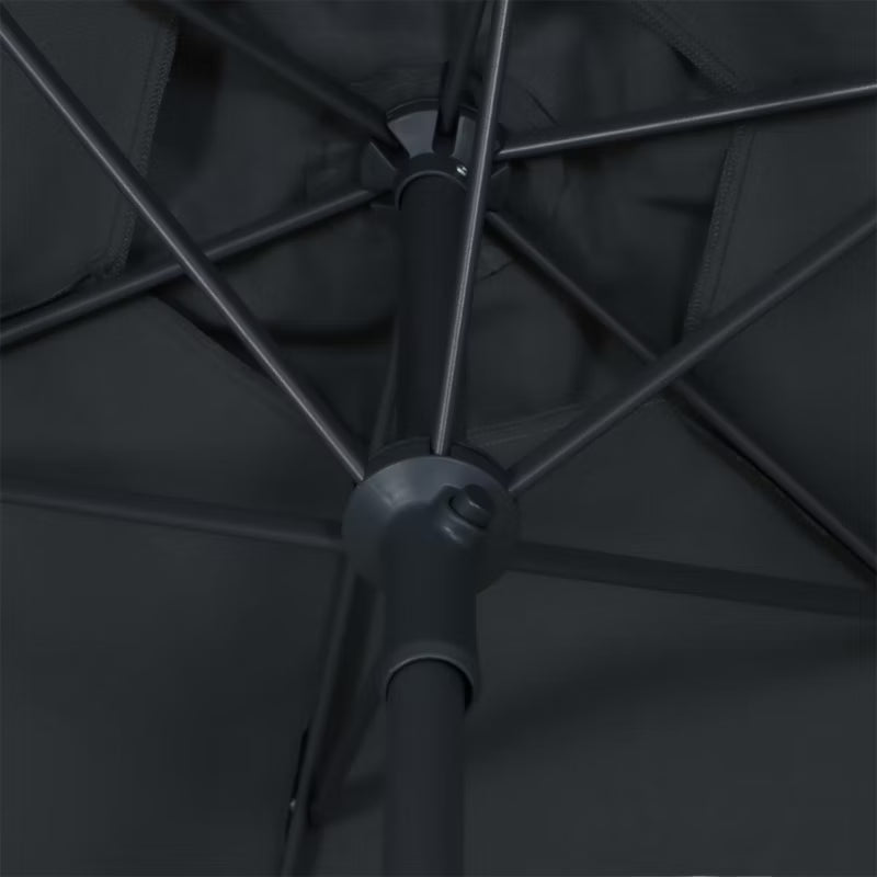 Parasol Kasane Rund 200 cm Antracit