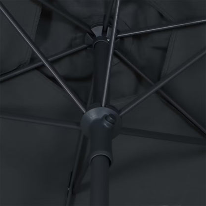 Parasol Kasane Rund 200 cm Antracit