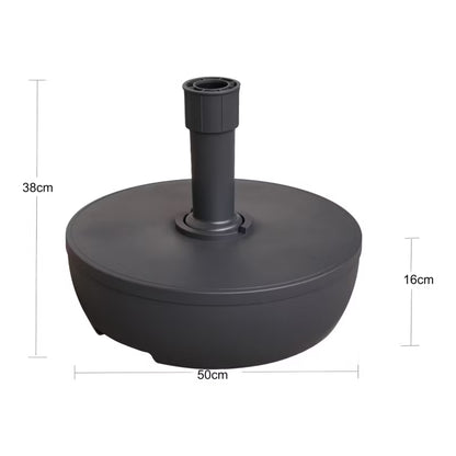 Parasolfod Balaga 35 kg Mørkegrå Rund