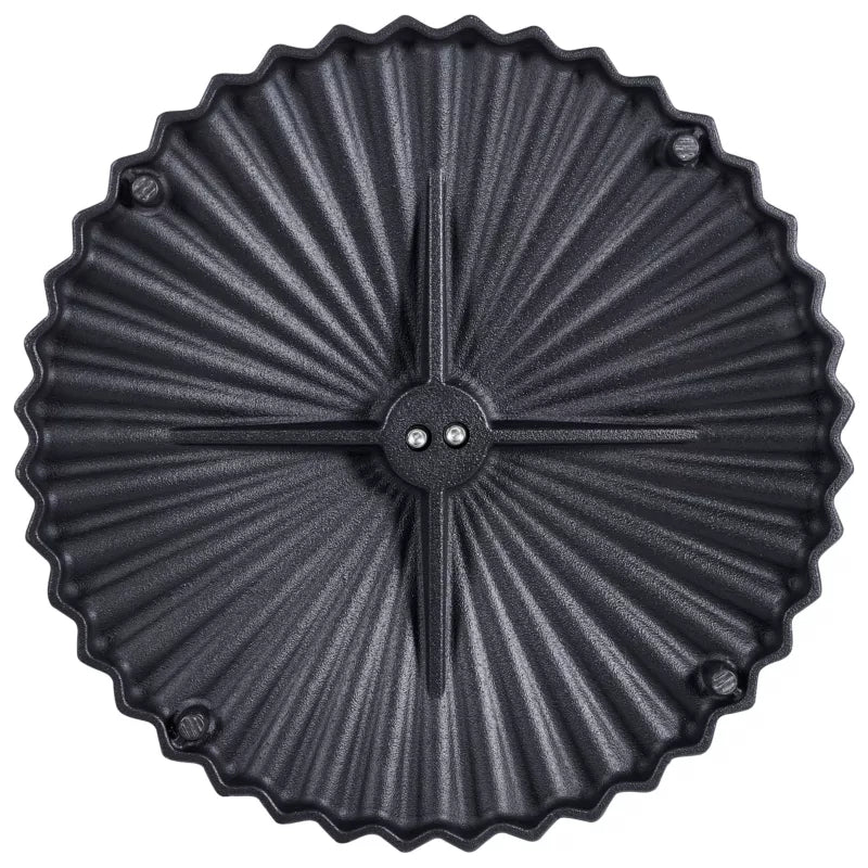 Parasolfod Carezza Ø60 cm Sort Stål