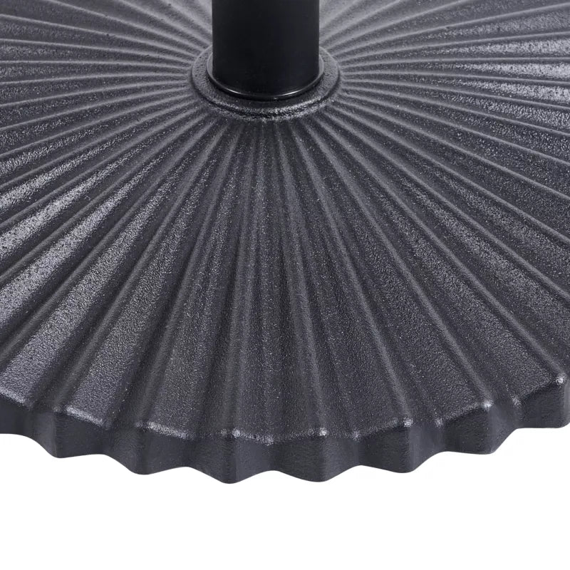 Parasolfod Carezza Ø60 cm Sort Stål