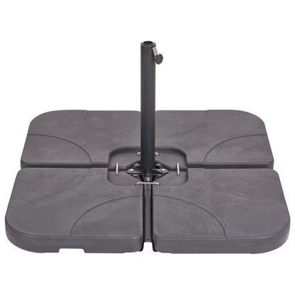 Parasolfod Caria 52x52 cm Firkantet Sort