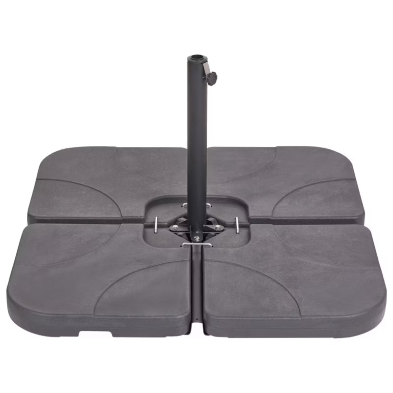 Parasolfod Caria 52x52 cm Firkantet Sort