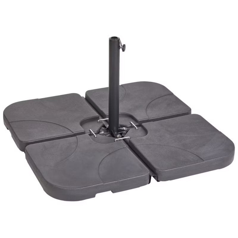 Parasolfod Caria 52x52 cm Firkantet Sort