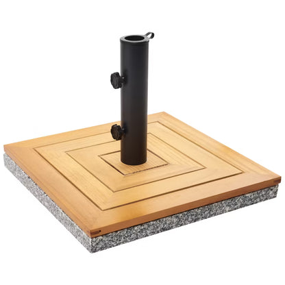 Parasolfod Ceccano 45x45 cm Kvadratisk Brun 21 kg