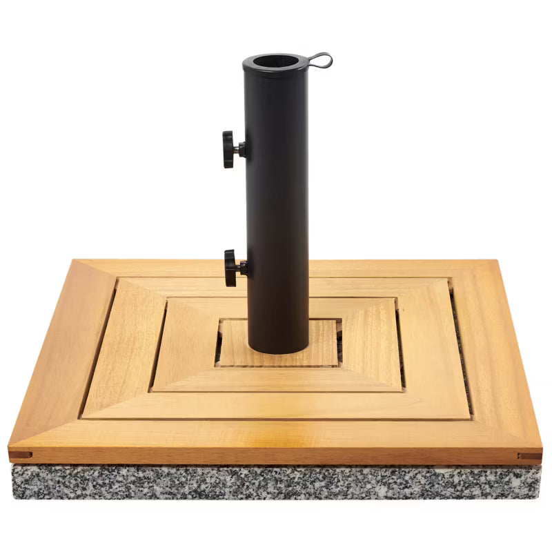 Parasolfod Ceccano 45x45 cm Kvadratisk Brun 21 kg
