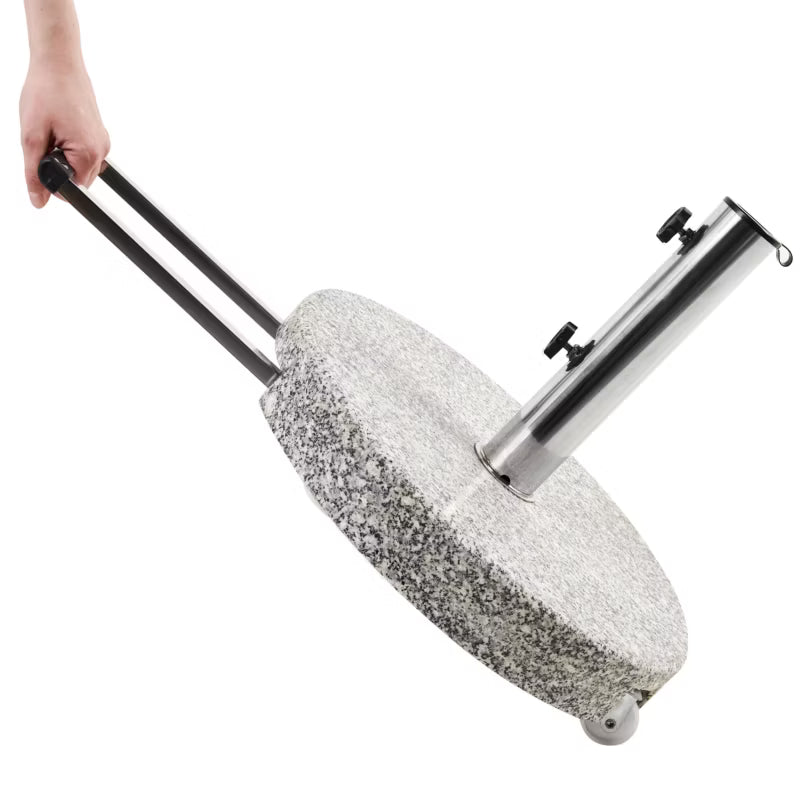 Parasolfod Cerzeto Rund 45 cm Granit Grå 30 kg