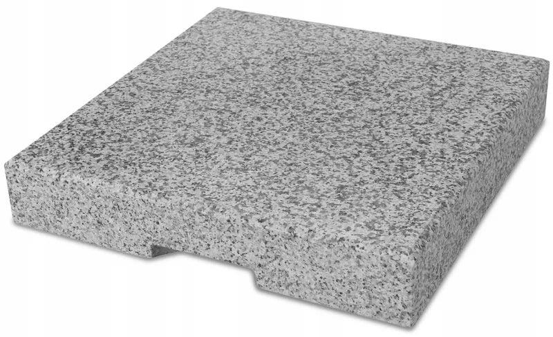 Parasolfod Granitplade 50x50 cm 55 kg Grå