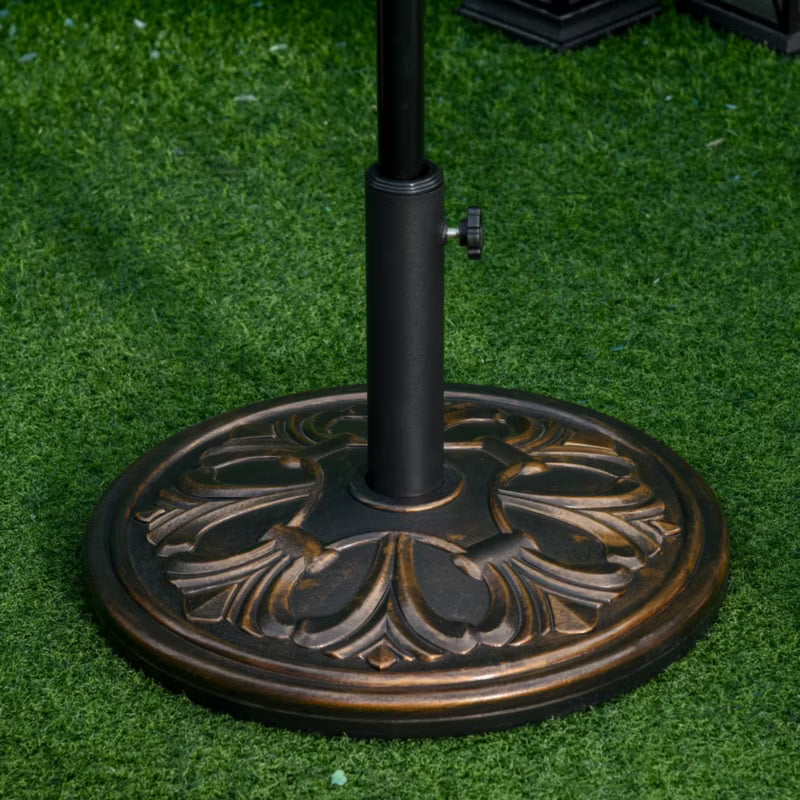 Parasolfod Ø48 cm Antik Messing 13 kg
