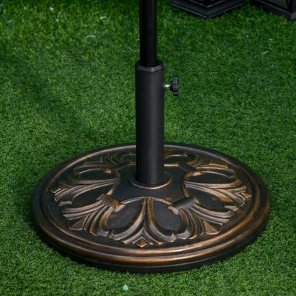 Parasolfod Ø48 cm Antik Messing 13 kg
