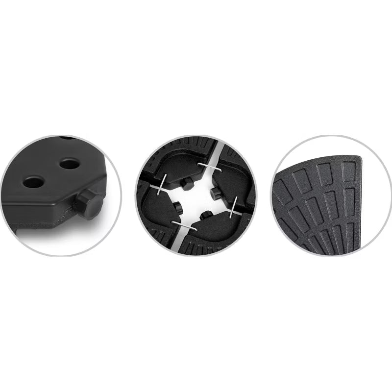 Parasolfod Rund 100 cm Sort 489900