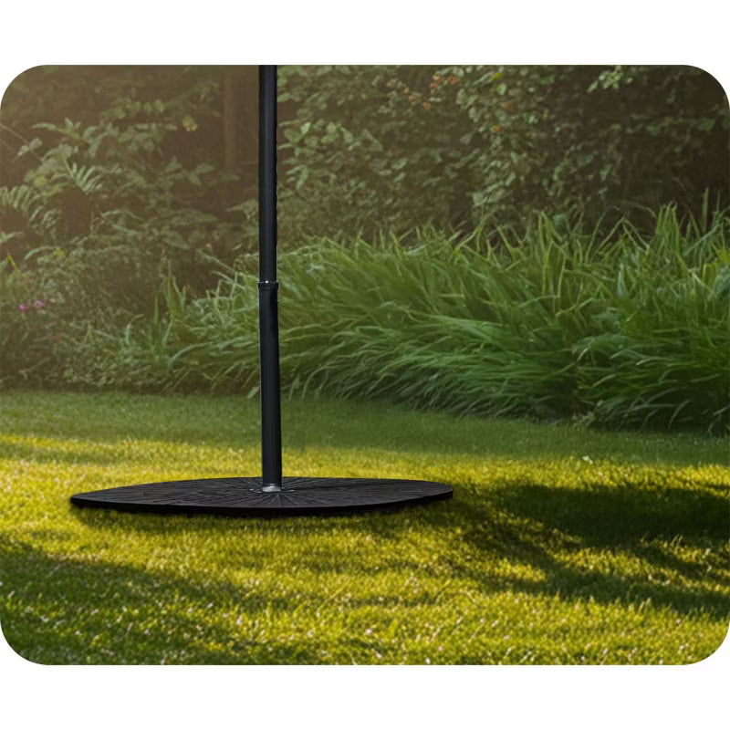 Parasolfod Rund 100 cm Sort 489900