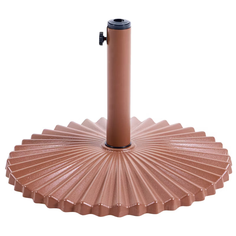 Parasolfod Rund 60 cm Brun Stål 21 kg