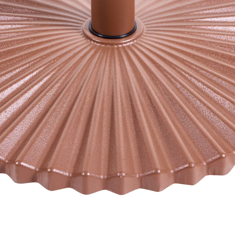 Parasolfod Rund 60 cm Brun Stål 21 kg